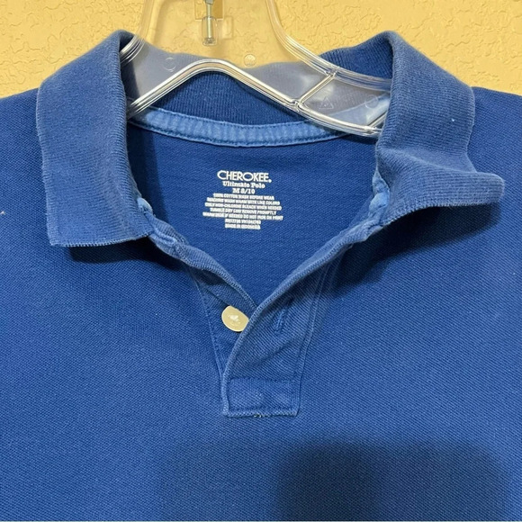 Set of 2 Kids Blue Polo Shirts size Medium 8/10 - Picture 8 of 12